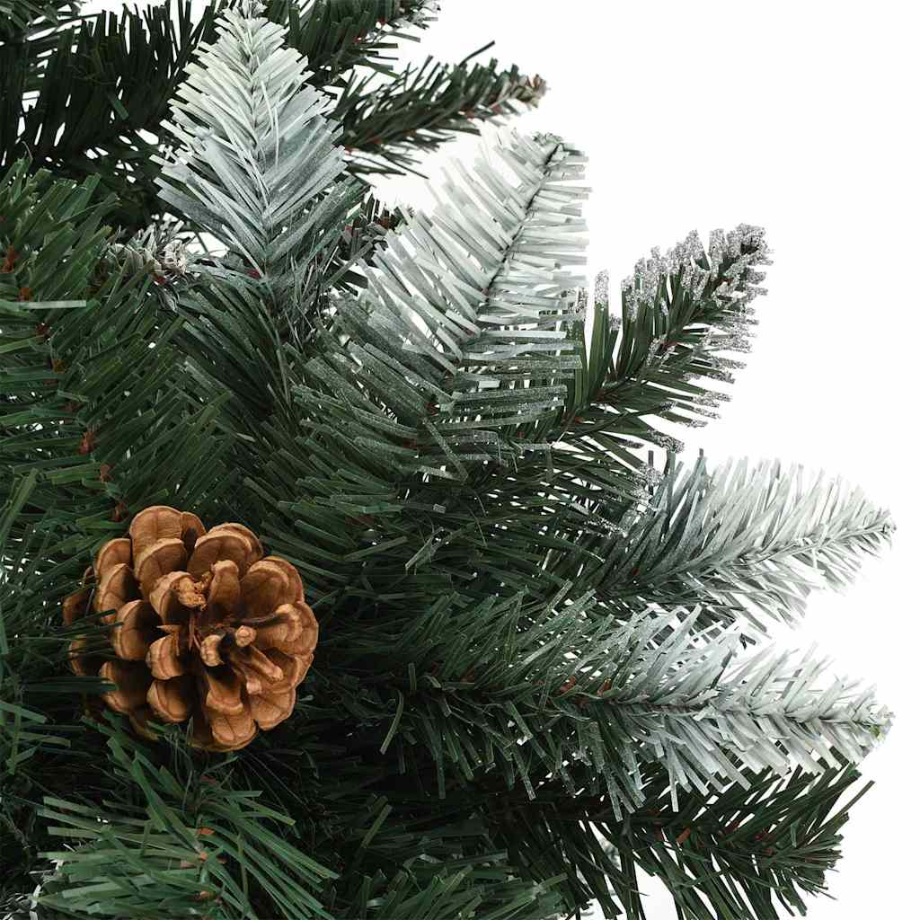vidaXL Artificial Pre-lit Christmas Tree with Pine Cones 150 cm