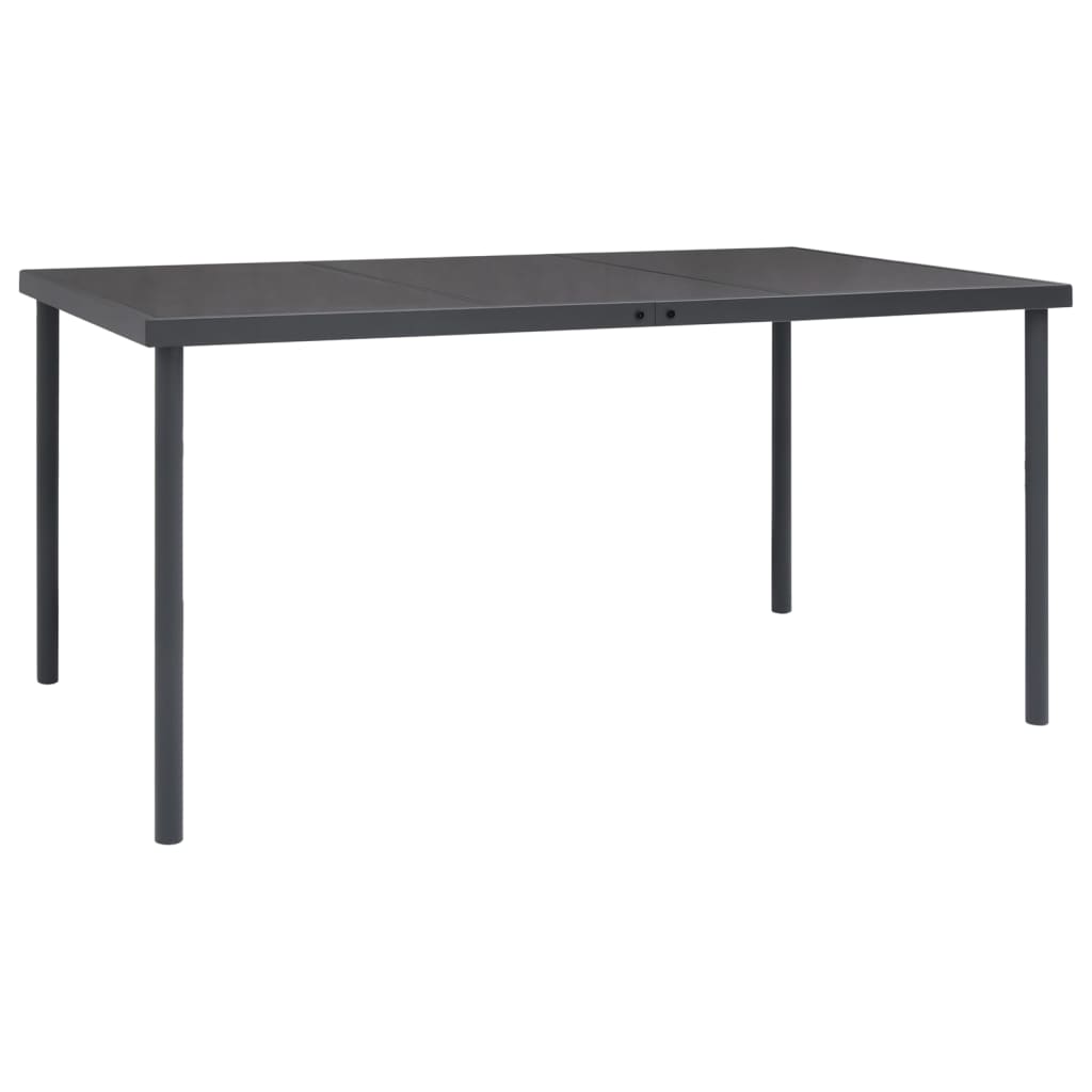 vidaXL Outdoor Dining Set | Black and Anthracite