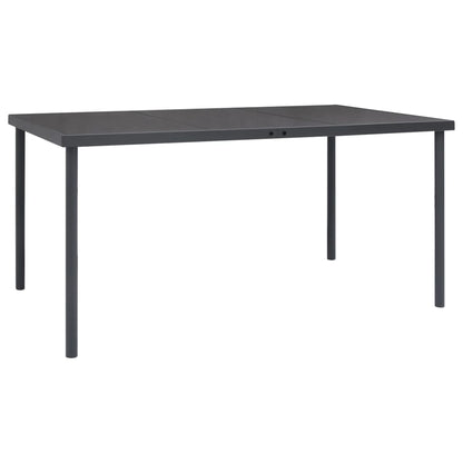 vidaXL Outdoor Dining Set | Black and Anthracite