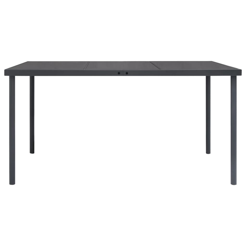 vidaXL Outdoor Dining Set | Black and Anthracite