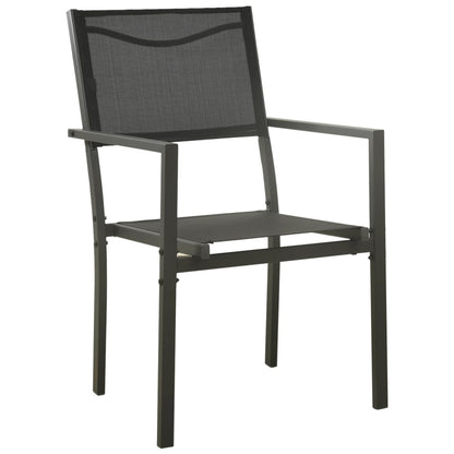 vidaXL Outdoor Dining Set | Black and Anthracite