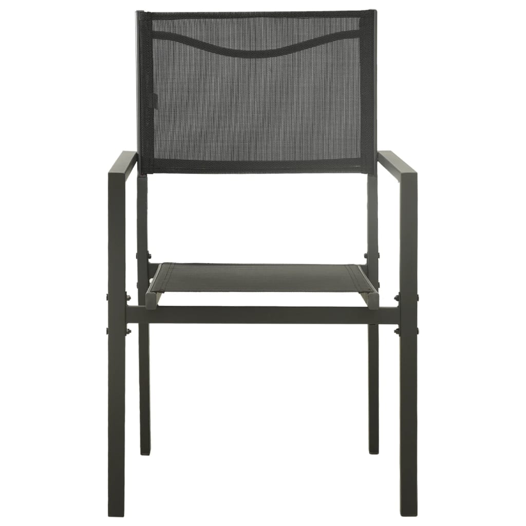 vidaXL Outdoor Dining Set | Black and Anthracite