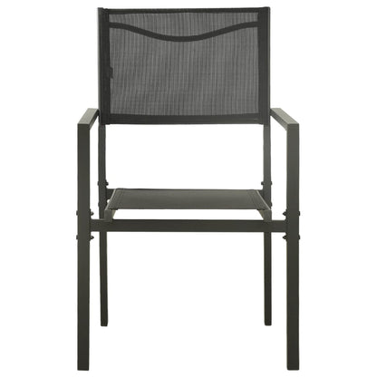 vidaXL Outdoor Dining Set | Black and Anthracite