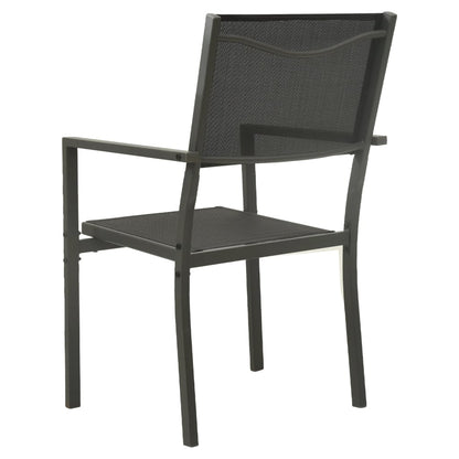vidaXL Outdoor Dining Set | Black and Anthracite