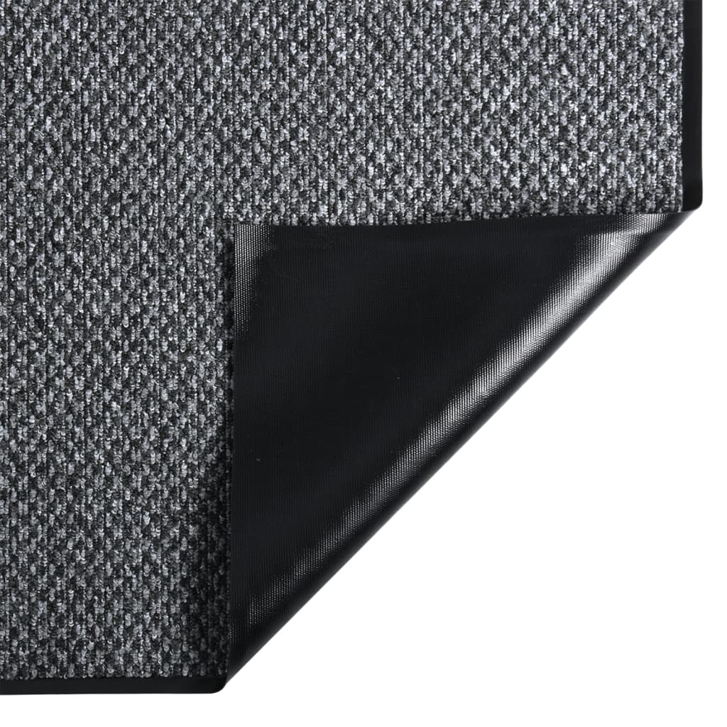 vidaXL Doormat  Grey 60x80 cm