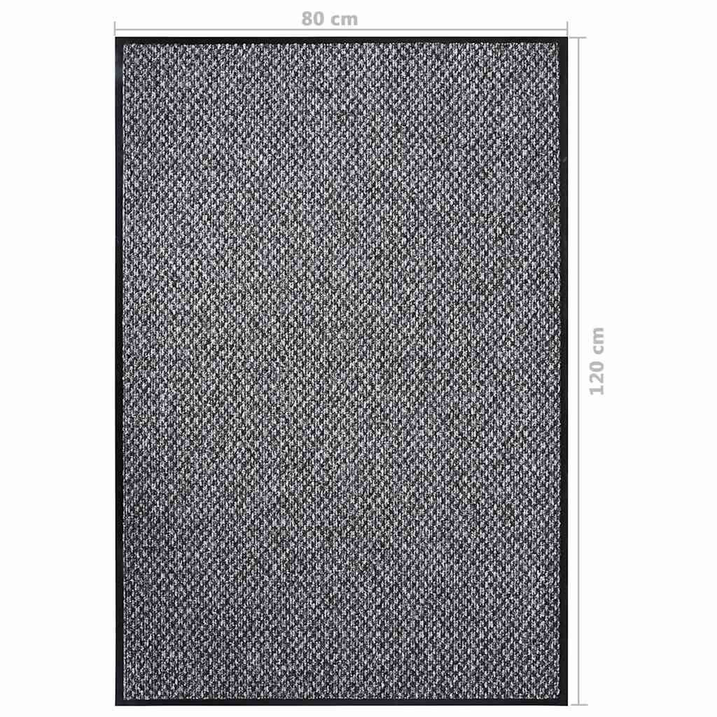 vidaXL Doormat Grey 80x120 cm