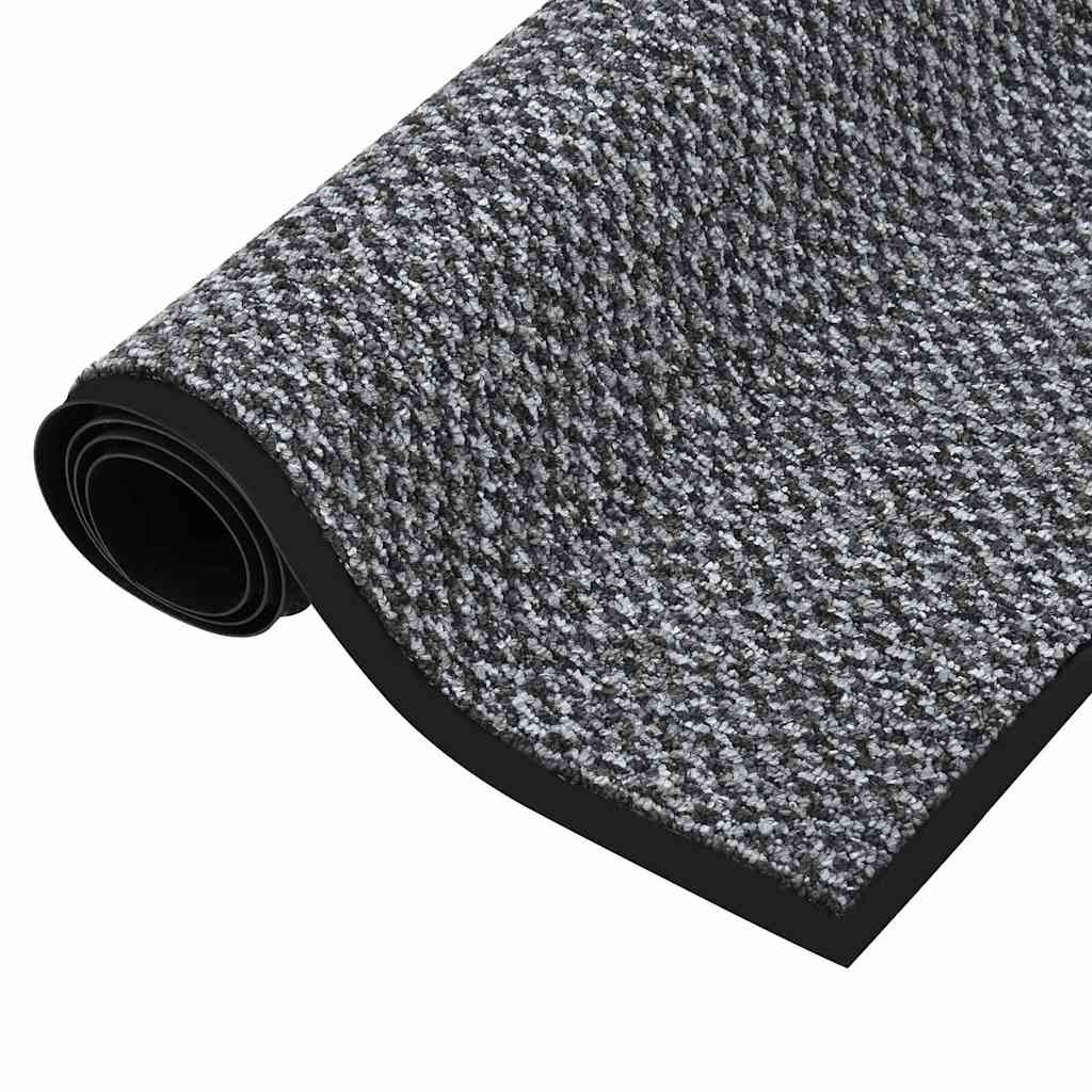 vidaXL Doormat Grey 90x150 cm