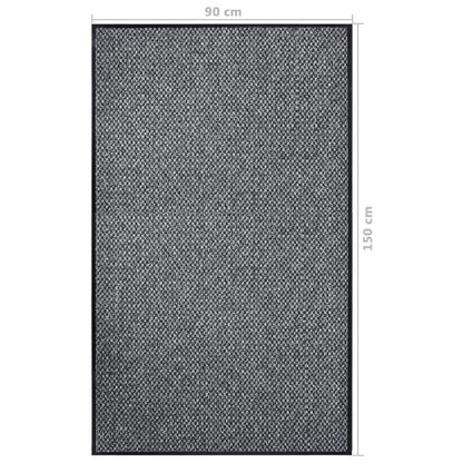vidaXL Doormat  Grey 90x150 cm