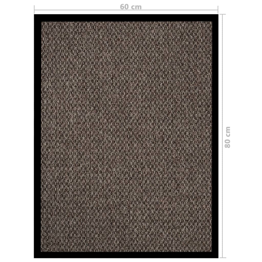 vidaXL Doormat  Beige 60x80 cm
