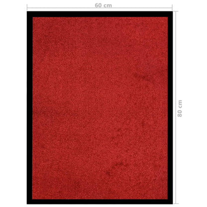 vidaXL Doormat  Red 60x80 cm