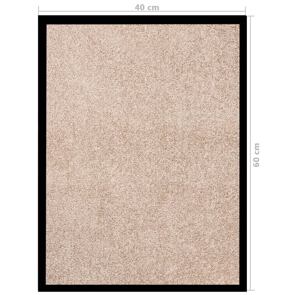 vidaXL Doormat  Beige 40x60 cm