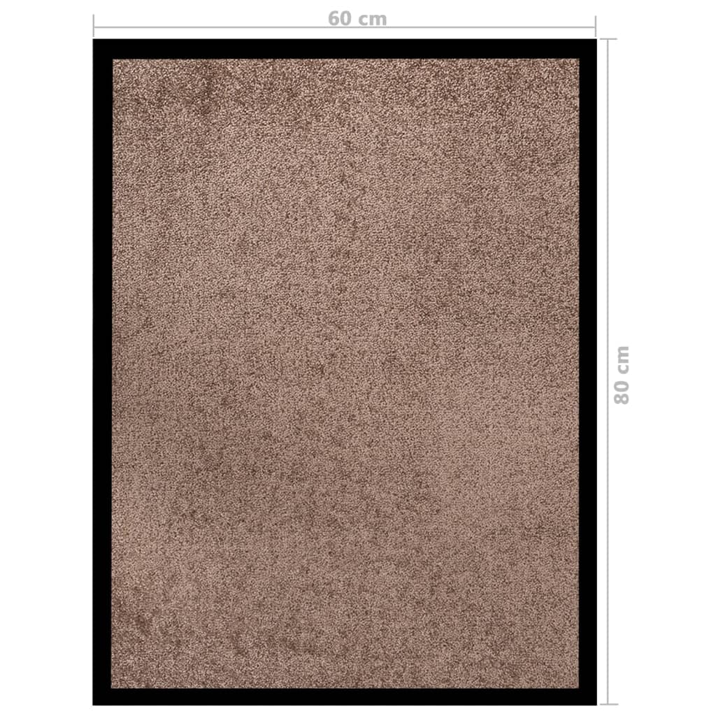 vidaXL Doormat  Brown 60x80 cm