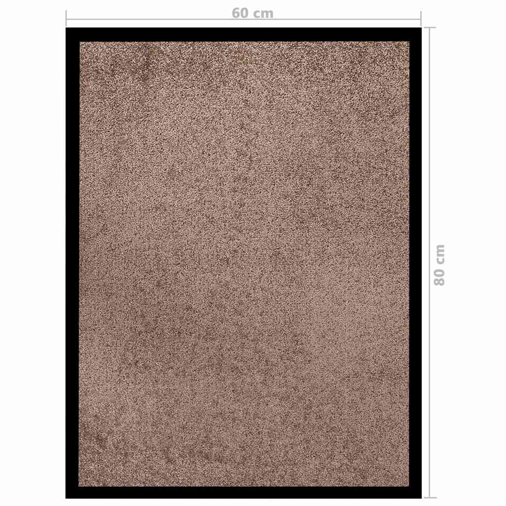vidaXL Doormat Brown 60x80 cm