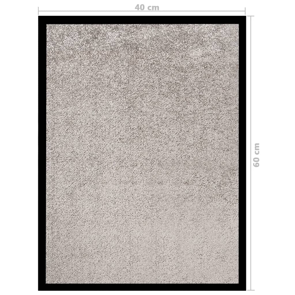 vidaXL Doormat  Grey 40x60 cm