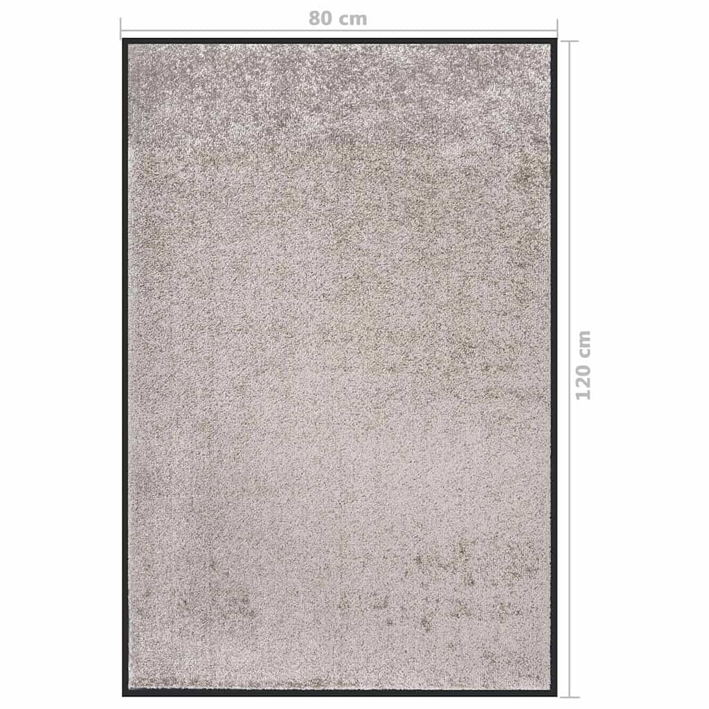 vidaXL Doormat Grey 80x120 cm