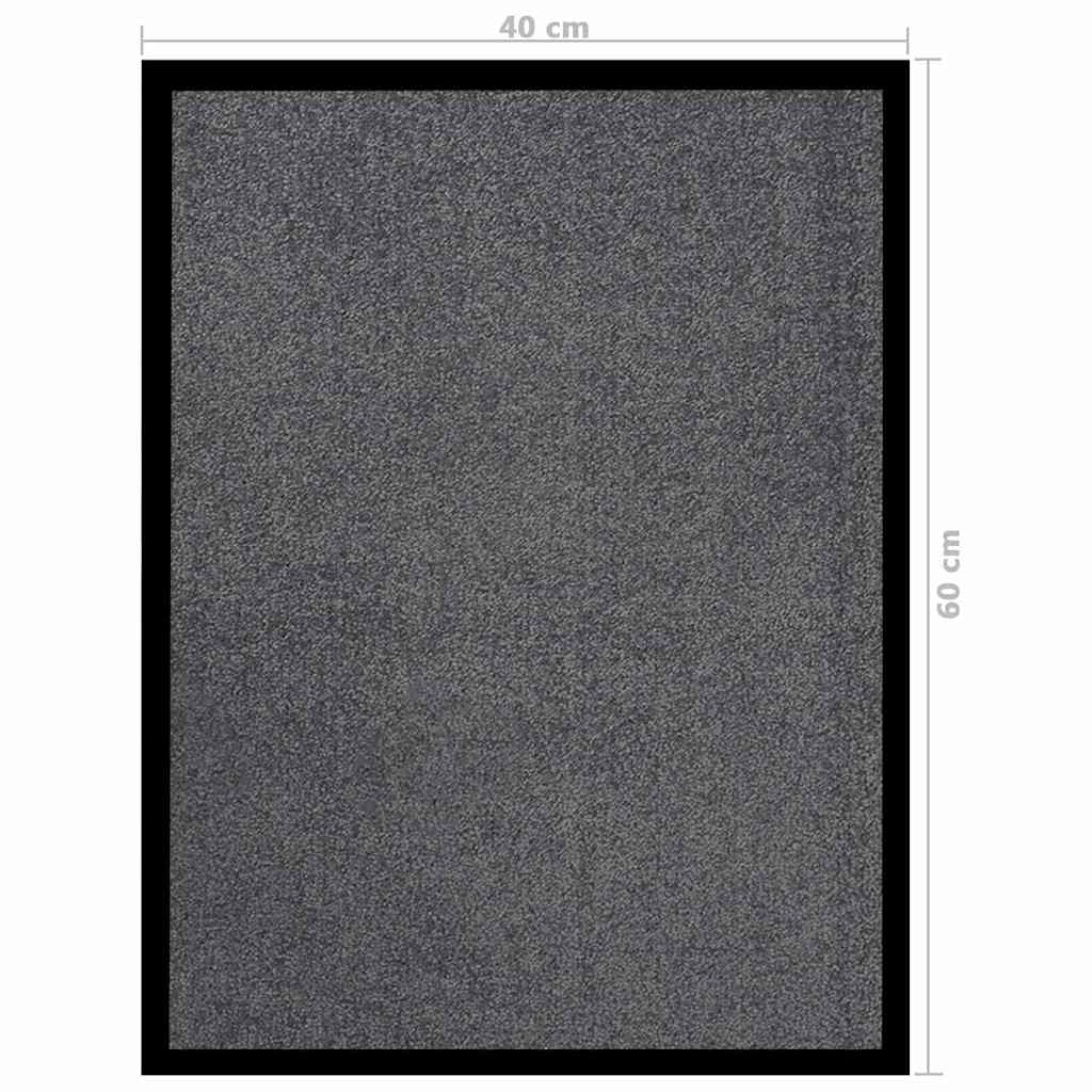 vidaXL Doormat Anthracite 40x60 cm