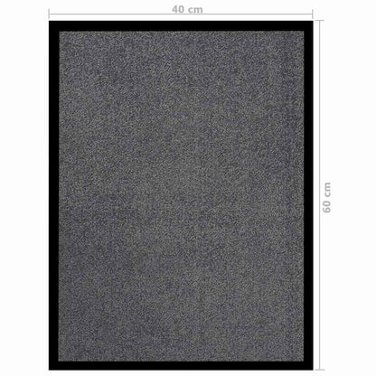 vidaXL Doormat Anthracite 40x60 cm