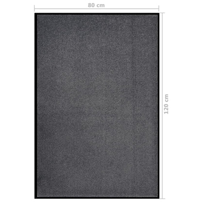 vidaXL Doormat Anthracite 80x120 cm