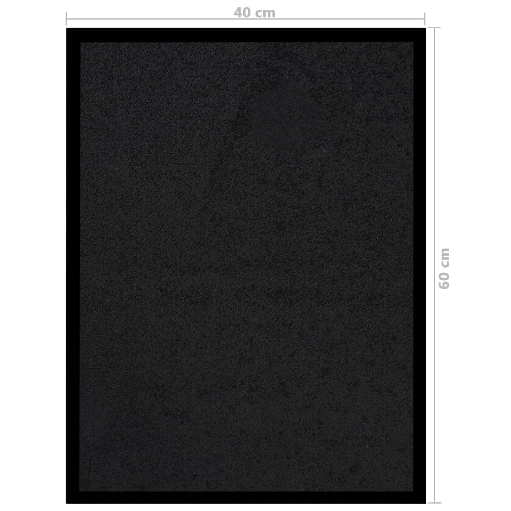 vidaXL Doormat  Black 40x60 cm