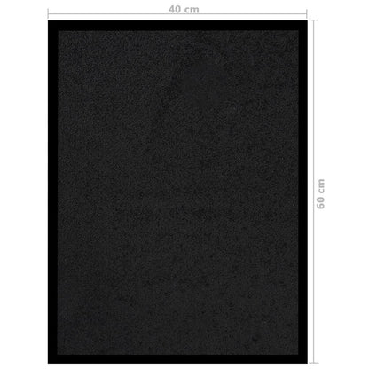 vidaXL Doormat Black 40x60 cm