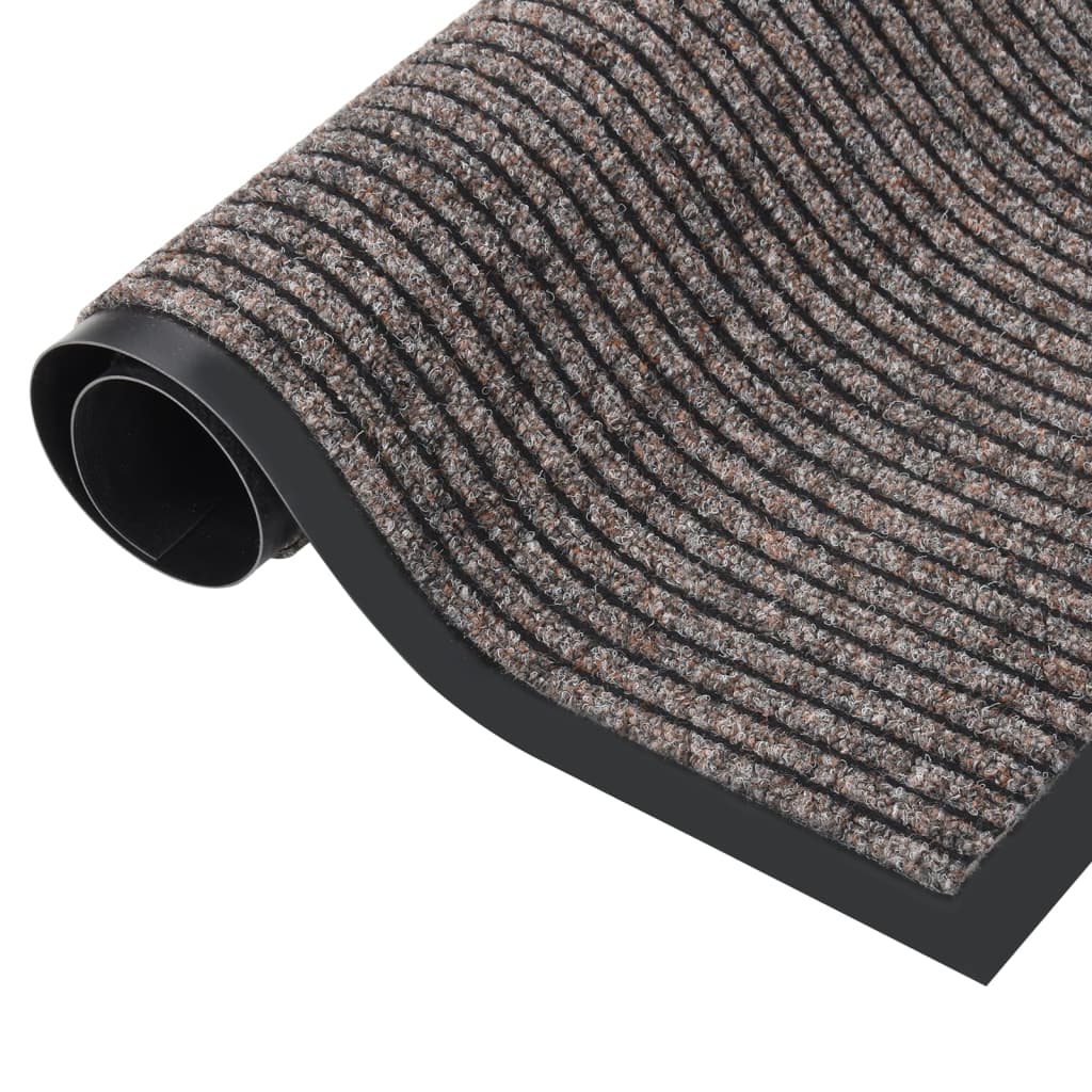 vidaXL Doormat  Striped Beige 40x60 cm
