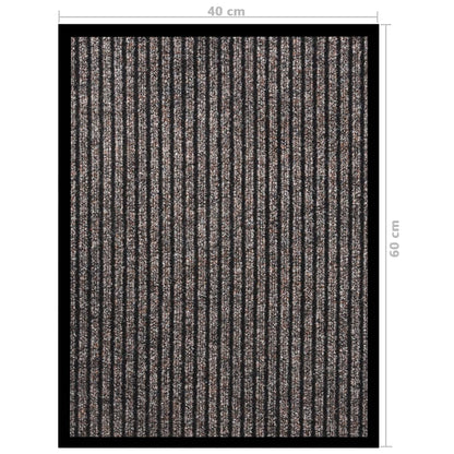 vidaXL Doormat  Striped Beige 40x60 cm