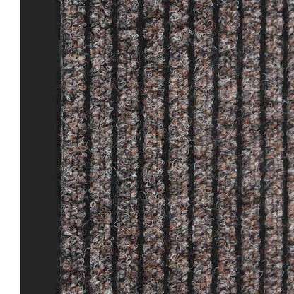vidaXL Doormat Striped Beige 80x120 cm