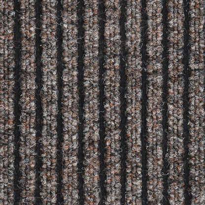 vidaXL Doormat Striped Beige 80x120 cm