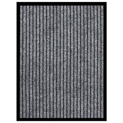 vidaXL Doormat  Striped Grey 40x60 cm