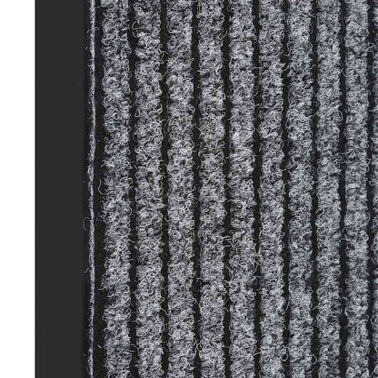 vidaXL Doormat Striped Grey 40x60 cm