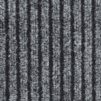 vidaXL Doormat  Striped Grey 40x60 cm