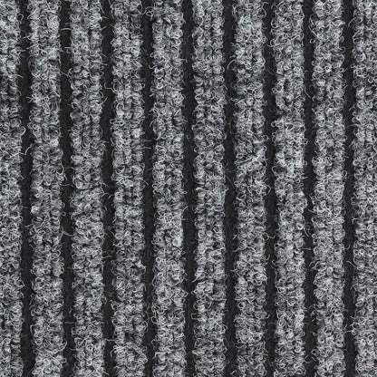 vidaXL Doormat Striped Grey 40x60 cm
