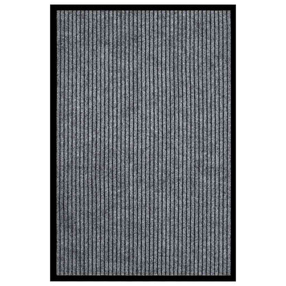 vidaXL Doormat Striped Grey 80x120 cm
