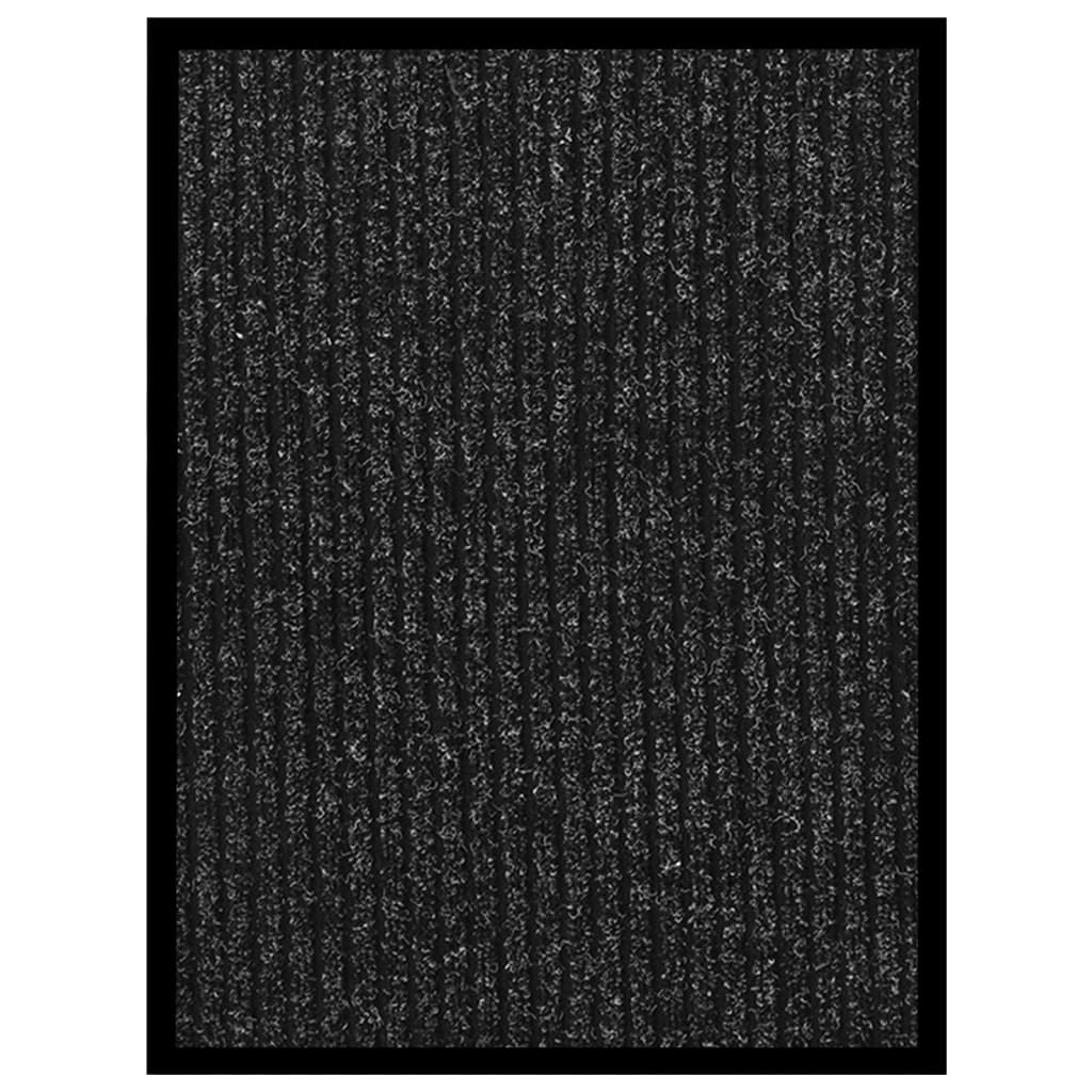 vidaXL Doormat Striped Anthracite 40x60 cm
