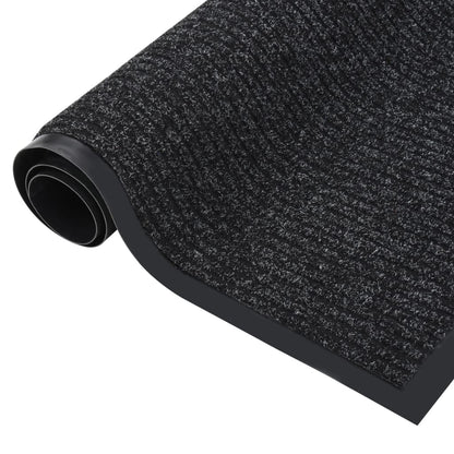 vidaXL Doormat  Striped Anthracite 40x60 cm