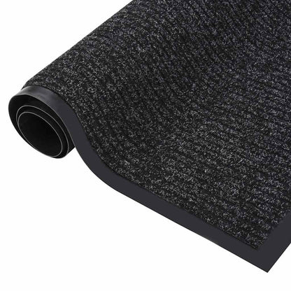 vidaXL Doormat Striped Anthracite 40x60 cm