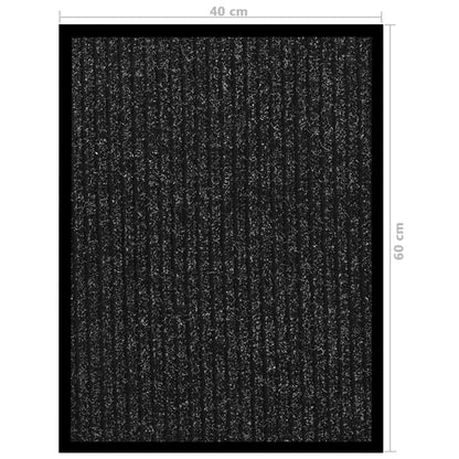 vidaXL Doormat  Striped Anthracite 40x60 cm
