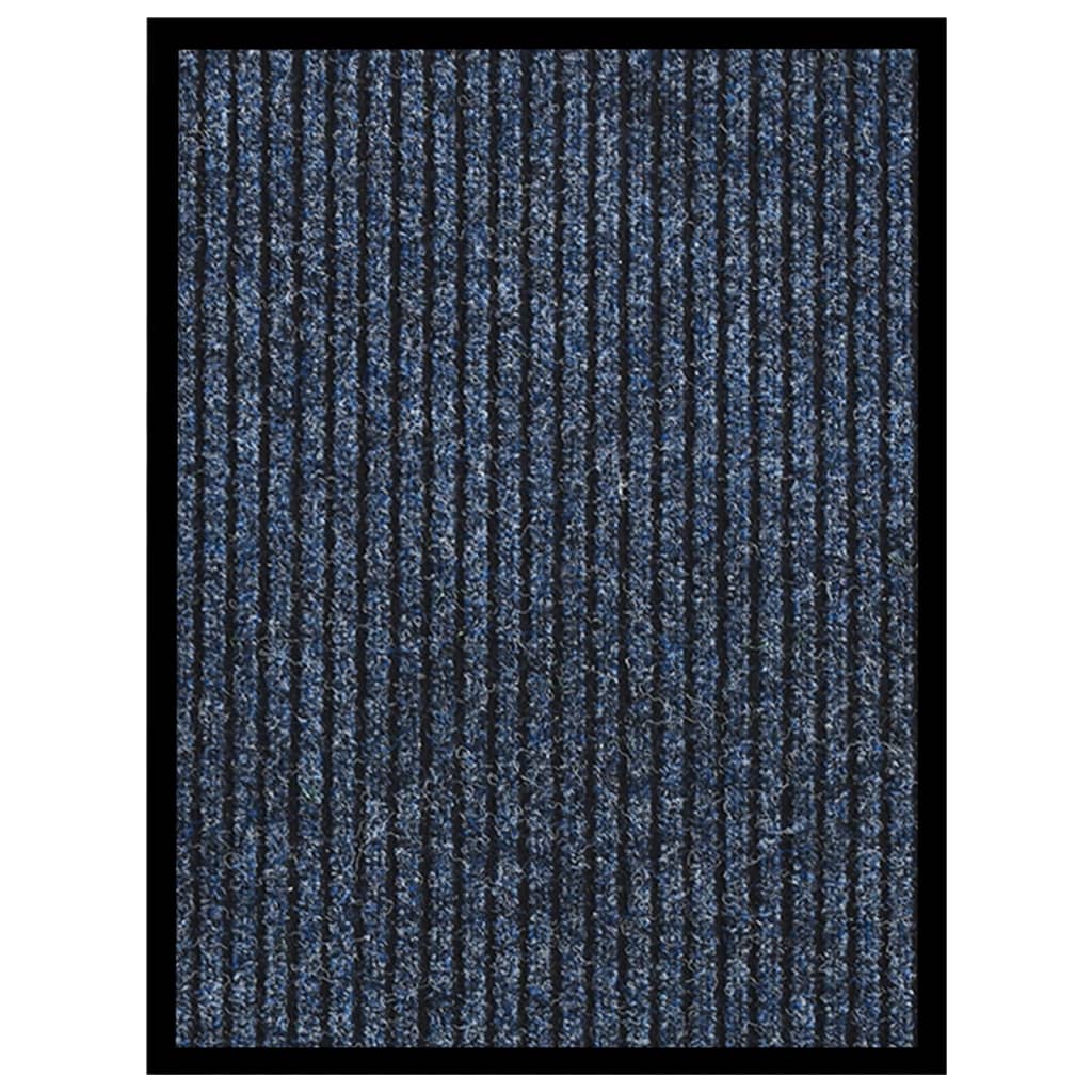 vidaXL Doormat  Striped Blue 40x60 cm