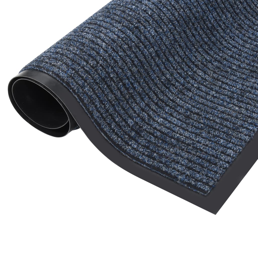 vidaXL Doormat  Striped Blue 40x60 cm