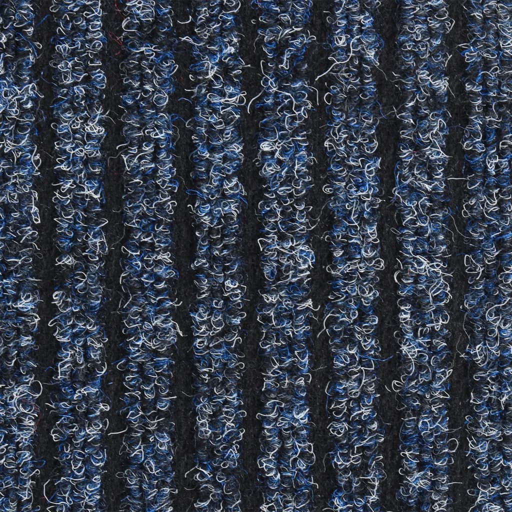 vidaXL Doormat  Striped Blue 40x60 cm