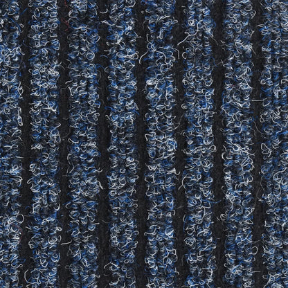 vidaXL Doormat  Striped Blue 40x60 cm