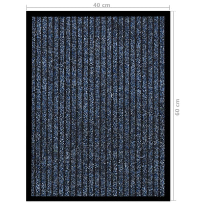 vidaXL Doormat  Striped Blue 40x60 cm