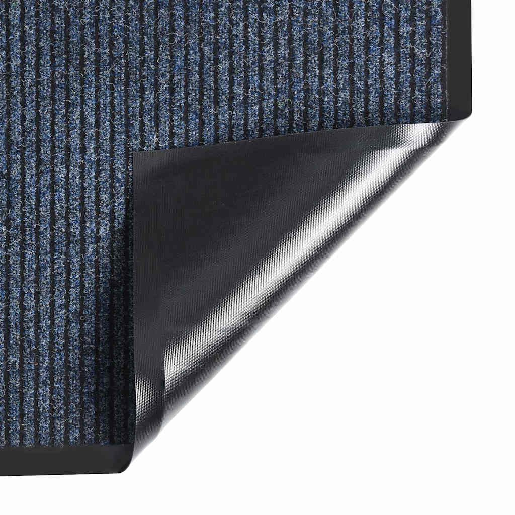 vidaXL Doormat Striped Blue 80x120 cm