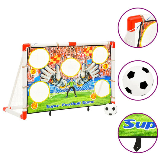 vidaXL Children Football Goal Set with Goal Wall 120x51x77,5 cm