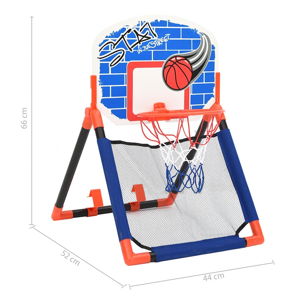 vidaXL Children Basketball Set Multifunctional Floor and Wall