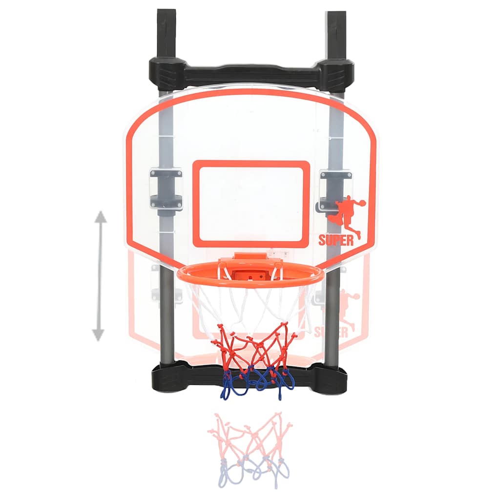 vidaXL Children Basketball Play Set for Door Adjustable