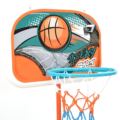 80356 vidaXL Portable Basketball Play Set Adjustable 133-160 cm