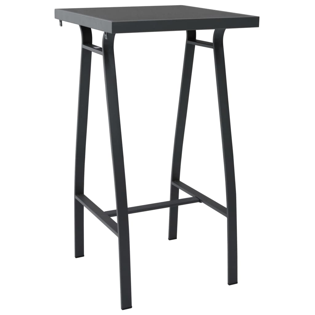 vidaXL Garden Bar Set | Black | Steel | Medium | Durable | Garden Bar Set