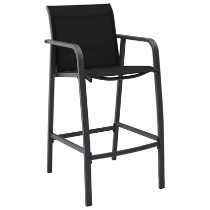 vidaXL Garden Bar Set | Black | Steel | Medium | Durable | Garden Bar Set