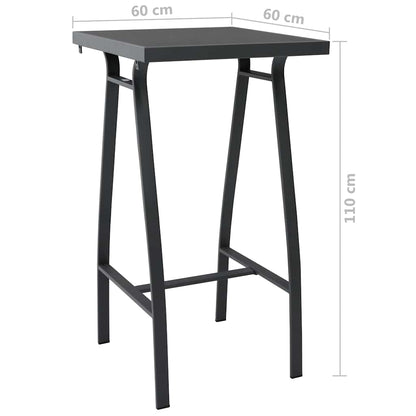 vidaXL 5 Piece Garden Bar Set Black